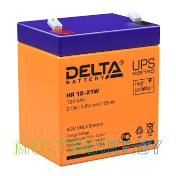 Аккумулятор для ИБП Delta HR 12-21W (12В/5 А·ч)